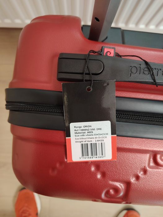 Куфари Pierre Cardin ORION – 3 броя (S/M/L), ABS, червени