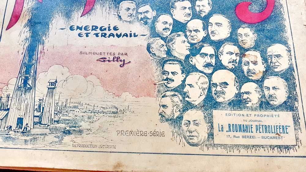 F257-I-Album rar Romania veche-PETROLUL NOSTRU 1928 cu AUTOGRAF Romania petroliera. 66 Siluete ale oamenilor de seama din domeniu.