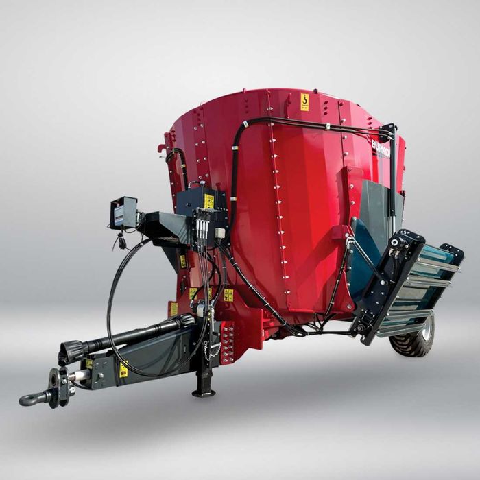 Remorca tehnologica tractata 10 mc, remorca furajera, remorca agricola