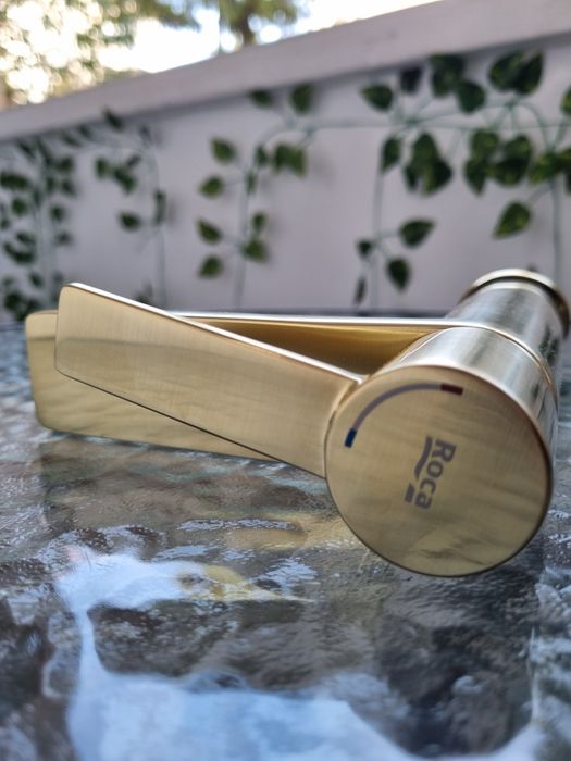 Baterie roca accesorii baie gold aur periat