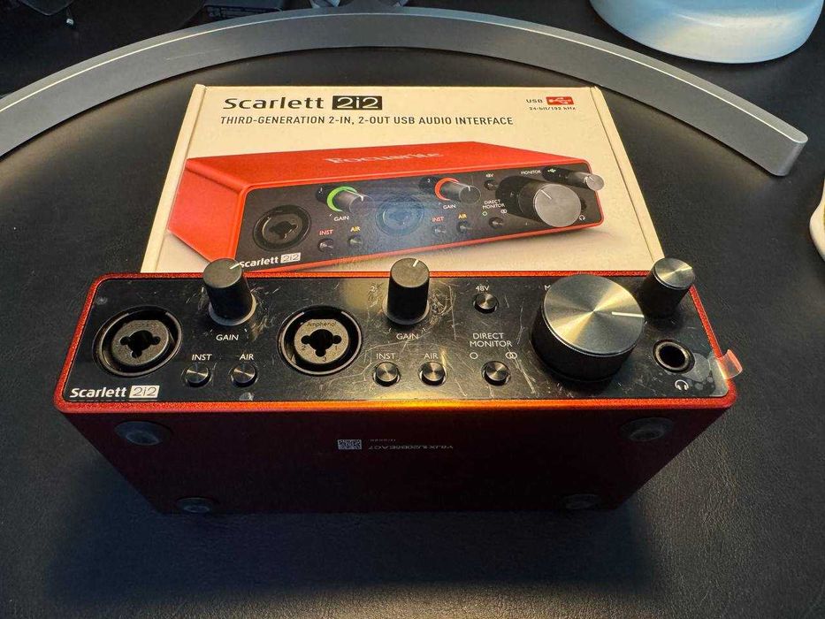 Звуковая карта Focusrite Scarlett 2i2 3rd Gen!