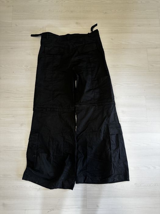 Pantaloni stil opium  flared cargo zip marimea 34