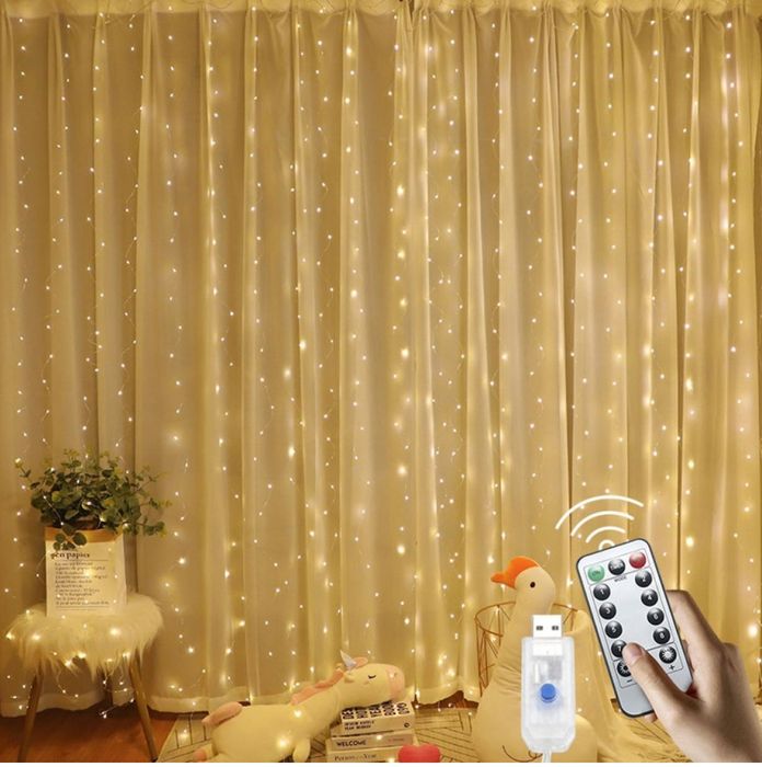 Коледни лампички с 300Led лампи 3 метра на 3 метра