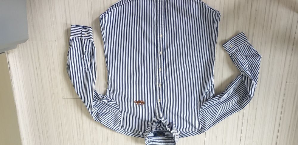POLO Ralph Lauren  Cotton Custom Fit / L ОРИГИНАЛ! НОВО! Мъжка Риза!