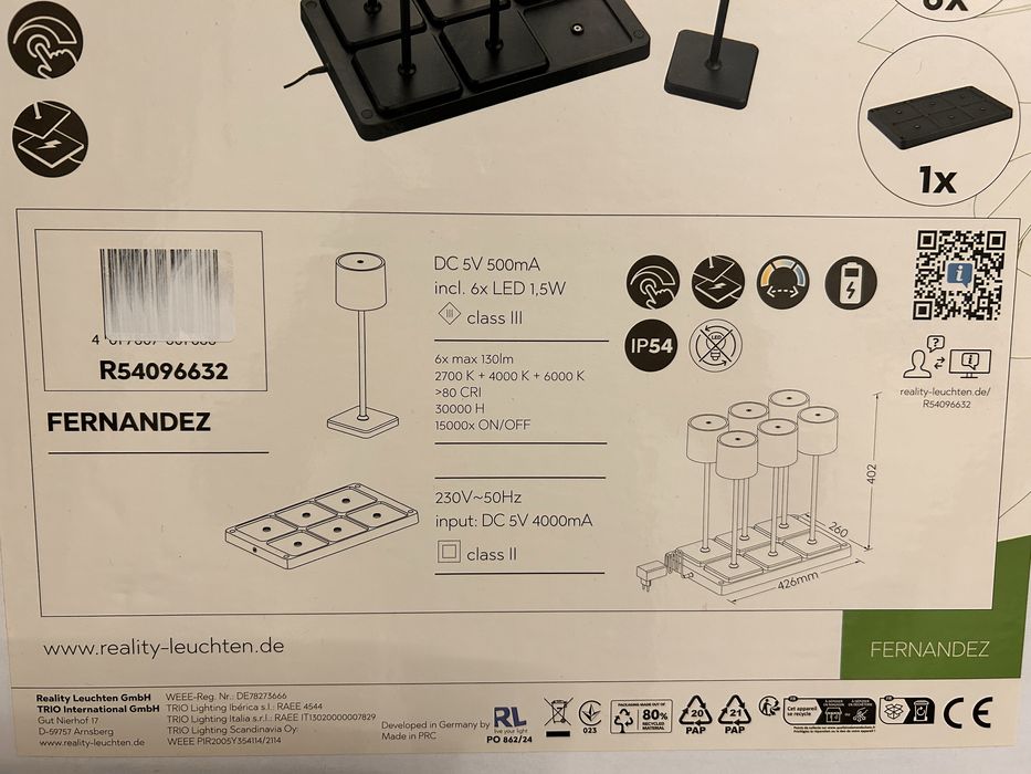Set Veioze cu led integrat Fernandez