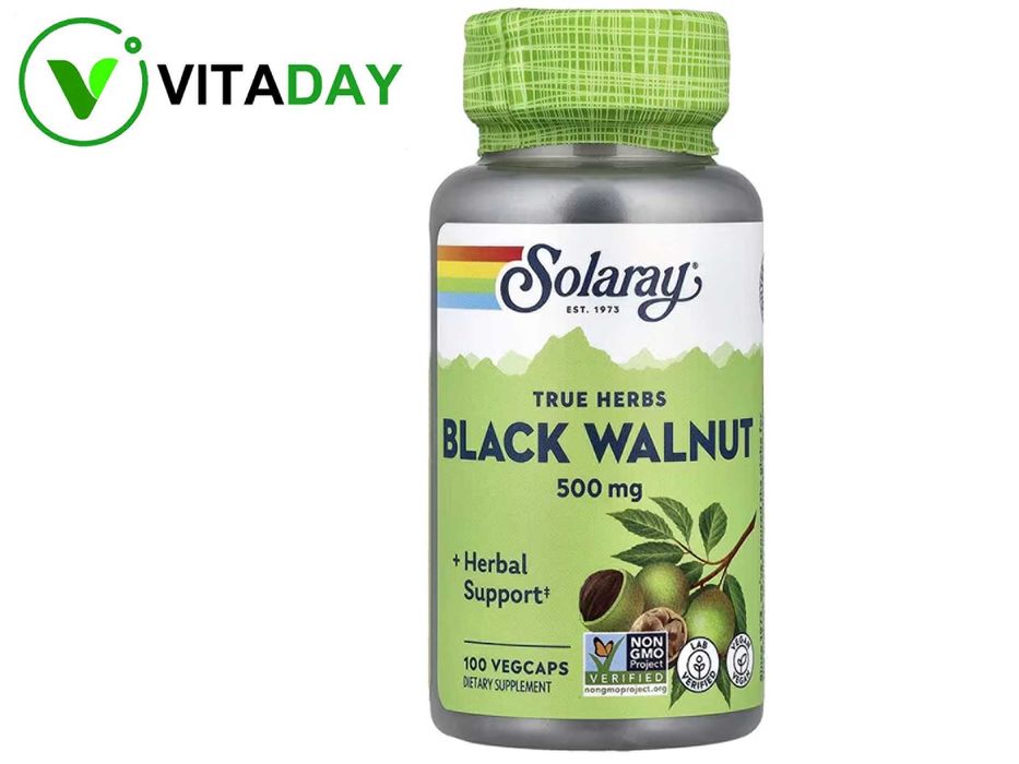 Solaray Black Walnut Hulls скорлупа черного орех чёрный орех