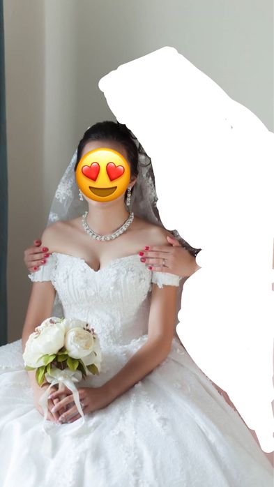 Шикарное свадебное платье