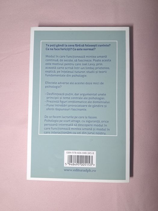 Carte, De ce facem lucrurile pe care le facem