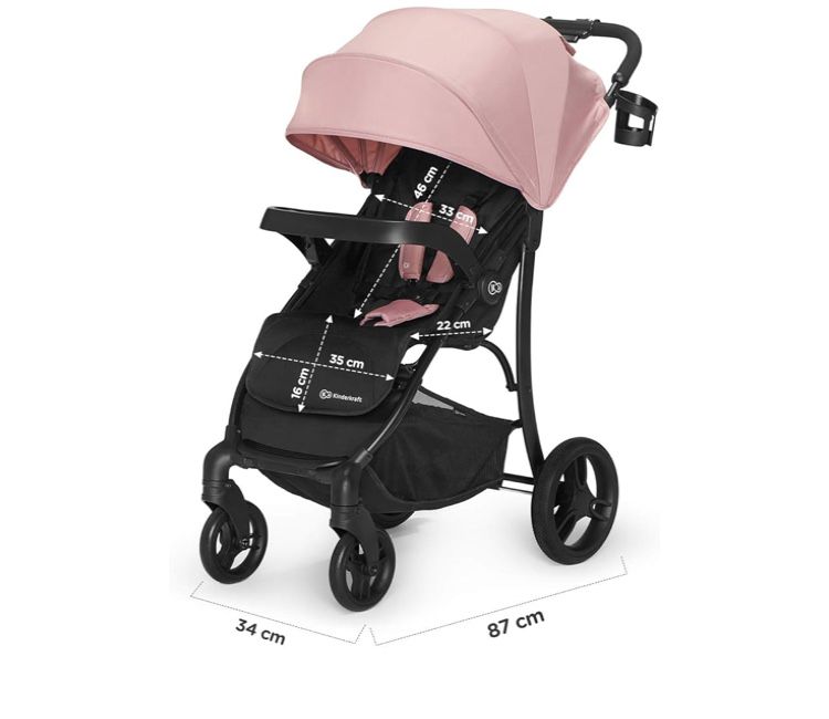 Детска количка Kinderkraft Cruiser розова