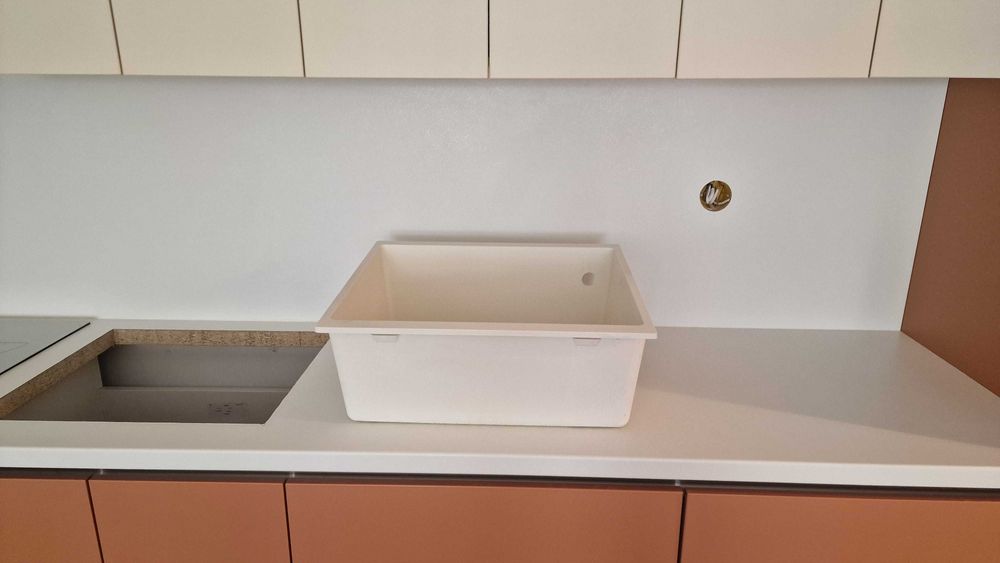 Кухненска мивка Pyramis PYRAGRANITE ITHAKA 50Х40 1B, цвят СНЯГ