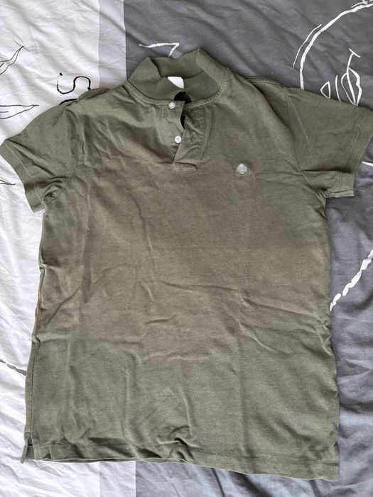 Мъжка зелена тениска с яка