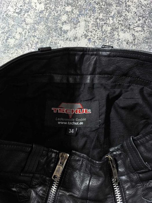 Pantaloni piele  rockstar double zipped