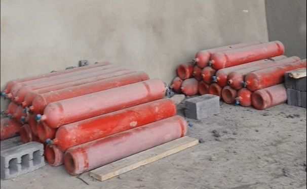 2018 йил Хитой давлатида ишлаб чикарилган. 50 лтр газ баллонлар