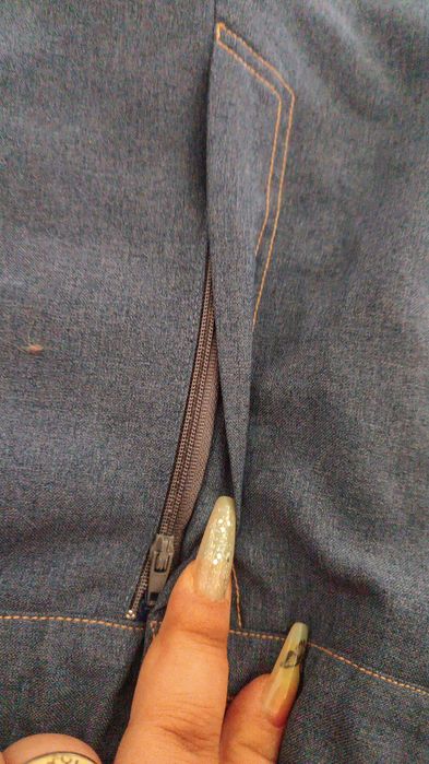 Pantaloni imitație de blug