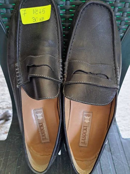 Обувки,  мъжки, естествена кожа, маркови, френски