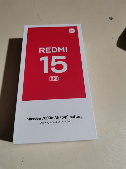 Чисто нов телефон Xiomi Redmi 15 5G