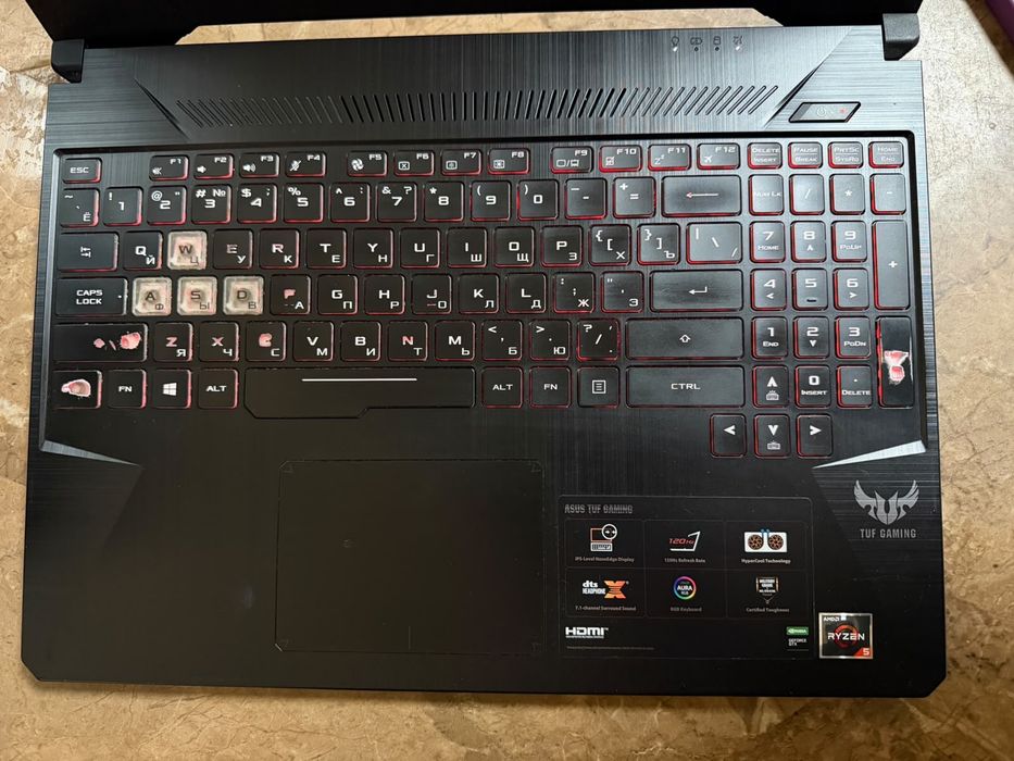 Asus tuf gaming , игровой ноутбук.