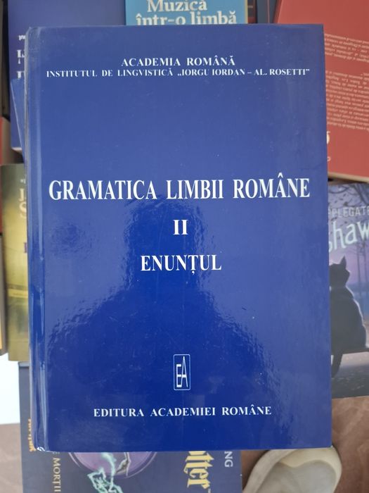 Vand cele două volume ,,Gramatica limbii romane"