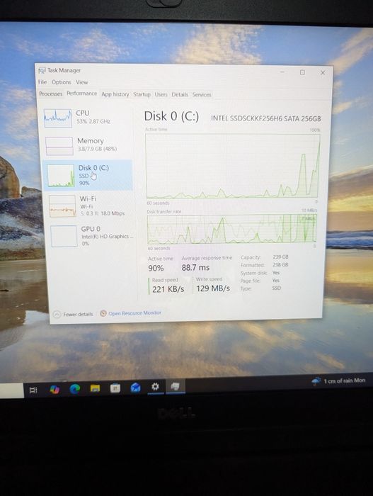 Dell latitude 5570 i5 8gb ram SSD m2 256