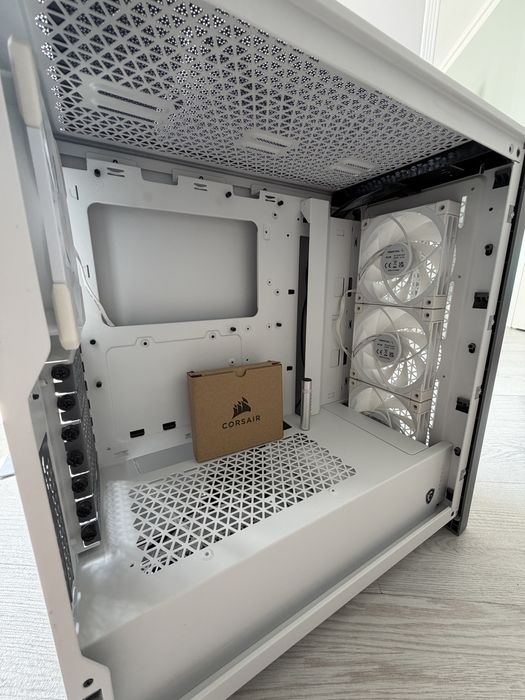 Корпус Corsair 4000D Airflow White + 3x DeepCool ARGB