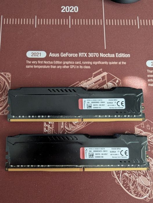 Hyperx fury 8 GB 2x4GB DDR4 , 2400 Mhz