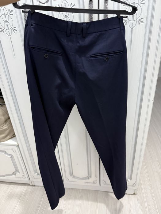 Брюки широкие Черный, Синие