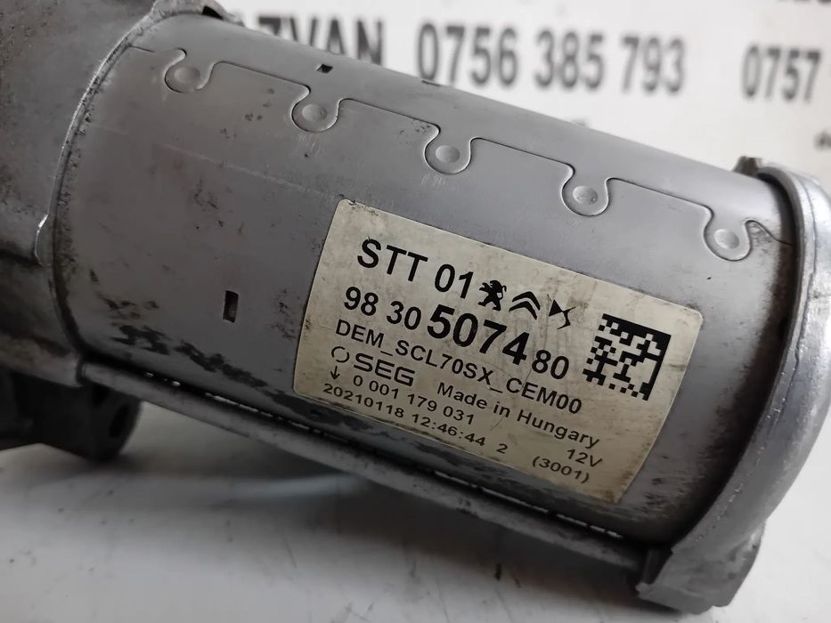 Electromotor Citroen Peugeot Opel 1.2 Benzina E6 Cod 9830507480 Grandlaand Corsa F 2008 C4 C5 208