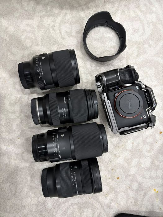 Sony A7R V и четыре объектива
