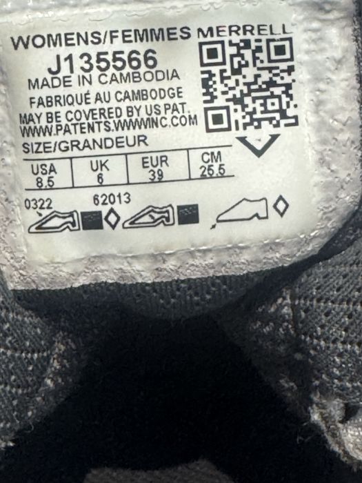 Маратонки MERRELL WATERPROOF . Номер 39