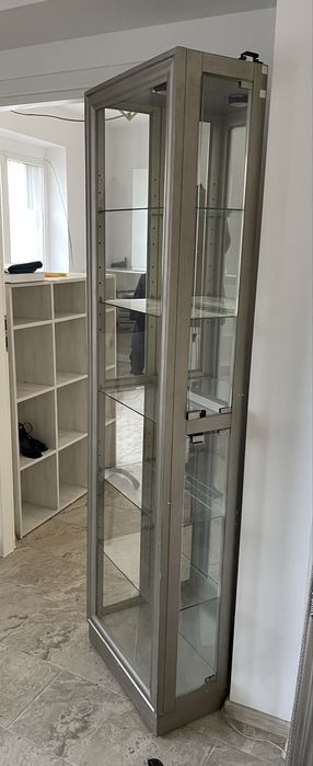 Vitrina sticla iluminata Mobexpert 2 bucati