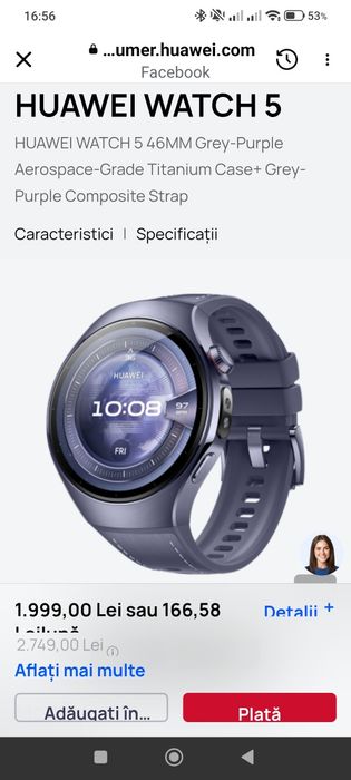 Huawei Watch 5 că nou