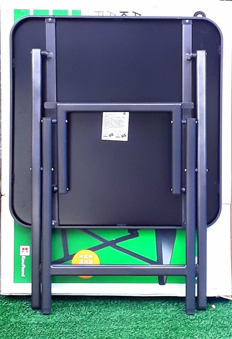 Masa pliabila din Aluminiu cu blat din sticla 70x70x70 NOUĂ - 180 Lei