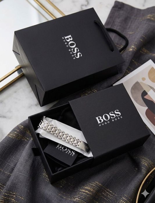 Луксозен комплект Hugo Boss – гривна + оригинална кутия и аксесоари