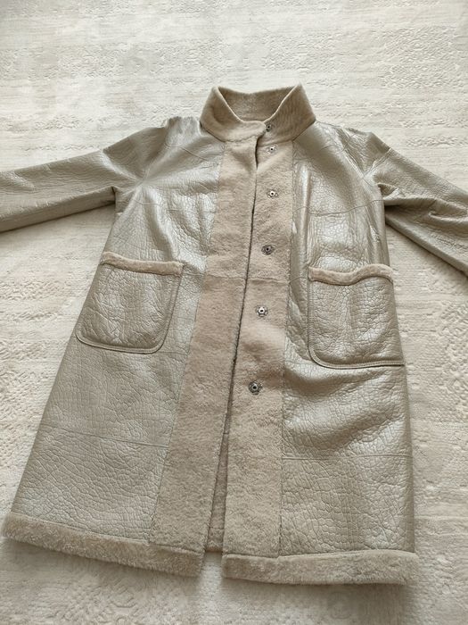 Продам пальто кожаное, двустороннее. Демисезон