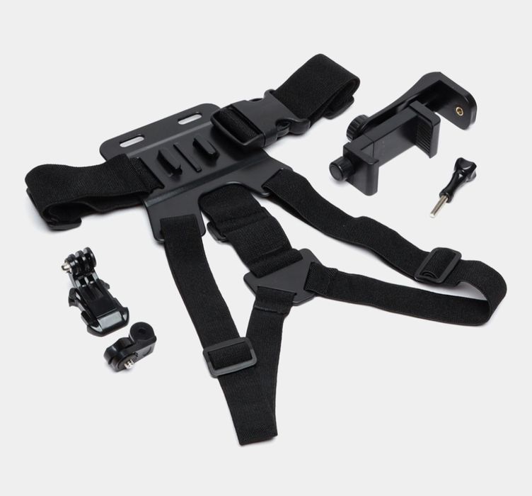 Kokrakga mahkamlash telefon va GoPro uchun qulay