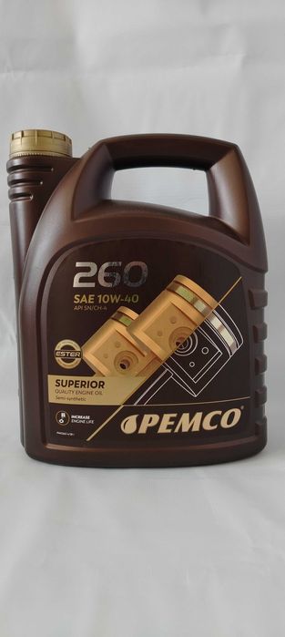 Полусинтетическое моторное масло PEMCO 260 4 литра (SAE 10W-40)