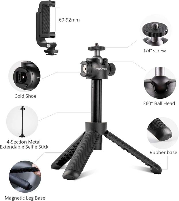 PGYTECH Мини статив с държач за телефон