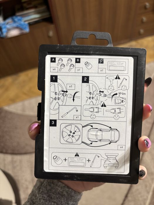 Неизползвани секретни болтове за джанти