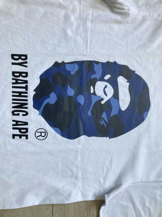 A Bathing Ape мъжка бяла тениска размер М