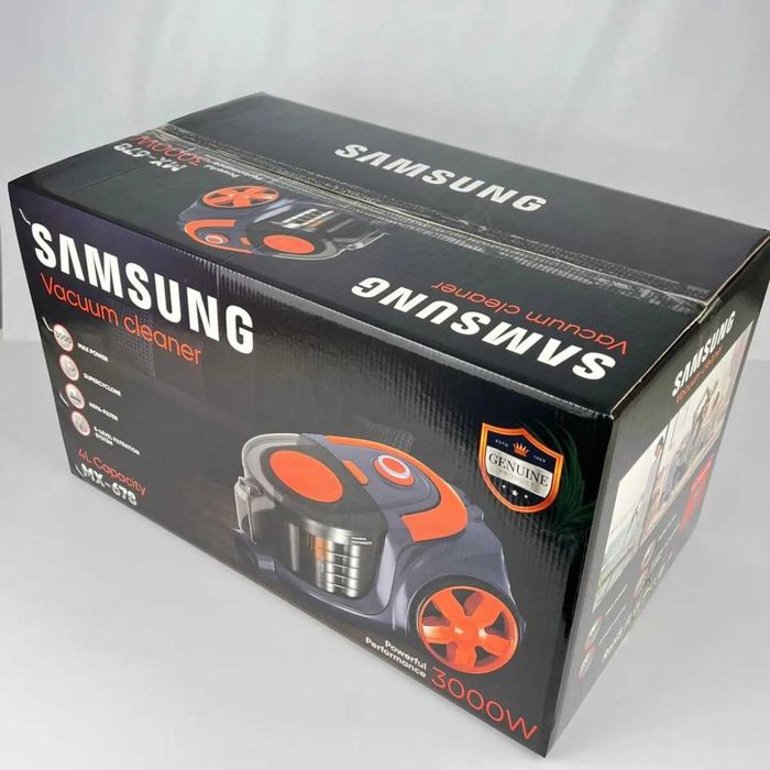 Пылесос Samsung MX-678, мощность 3000Вт,циклонная система,контейнер 4л