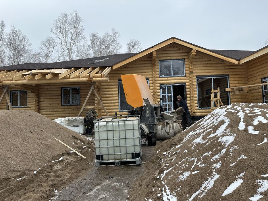 Стяжка пола полусухая