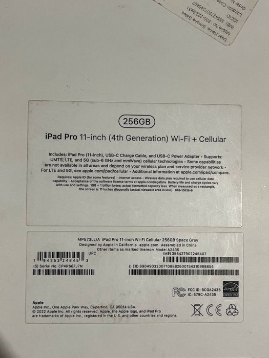 Ipad 11pro M2 гарантией