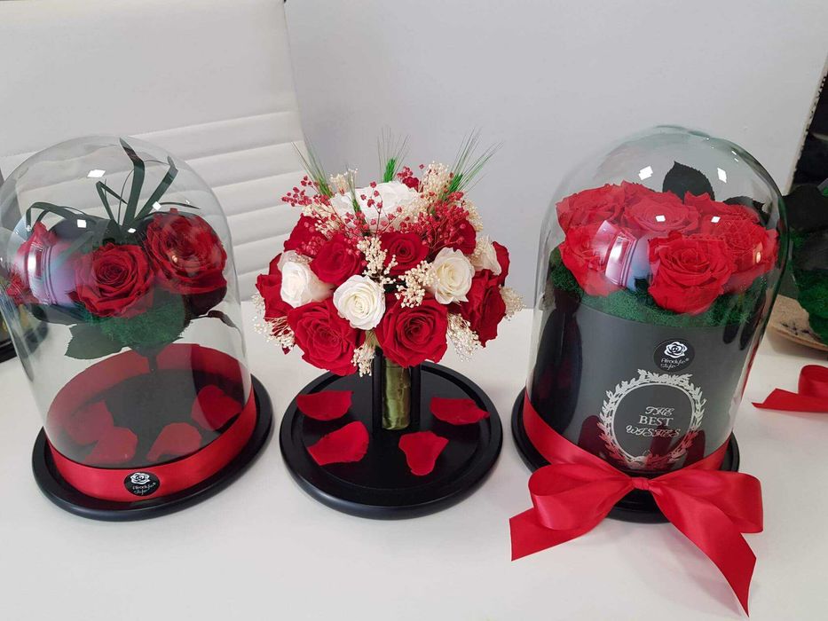 Trandafiri criogenati rosii