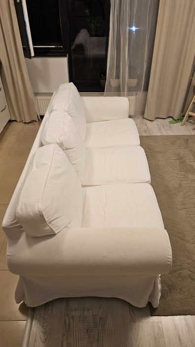 Canapea, Ektorp, living, ikea, alba, 3 locuri, Bucuresti
