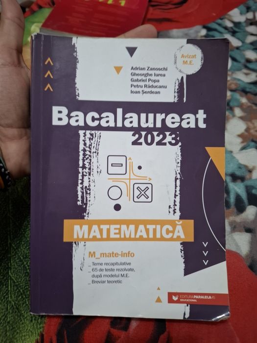 Culegere Matematica Bacalaureat 2023 mate-info