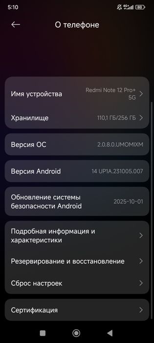 Сиоми нот 12 про+ 5G