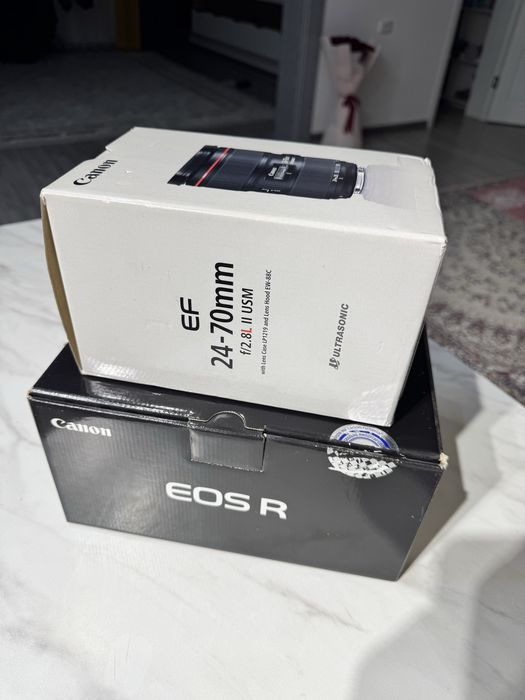 Canon R и переходник