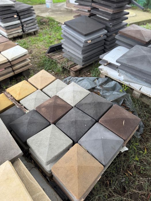 Capace pătrate gard/stâlp