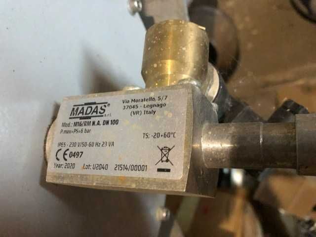 electrovana gaz MADAS  M16 RM/N.A DN 100 6 bar