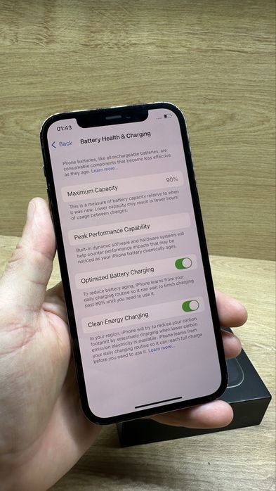 iPhone 12 Pro 128Gb black 90% battery life